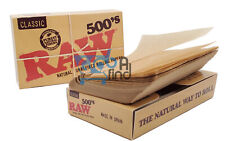RAW 500's Classic- 1 1/4 - Natural Unrefined Rolling Paper -1 Pack of 500 Papers picture