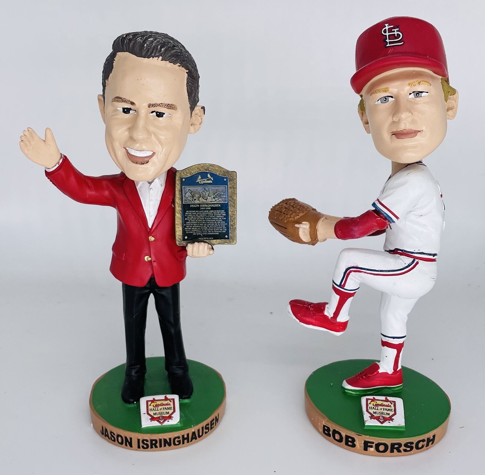 St Louis Cardinals Hall of Fame Bobble Head Set: Jason Isringhausen & Bob Forsch