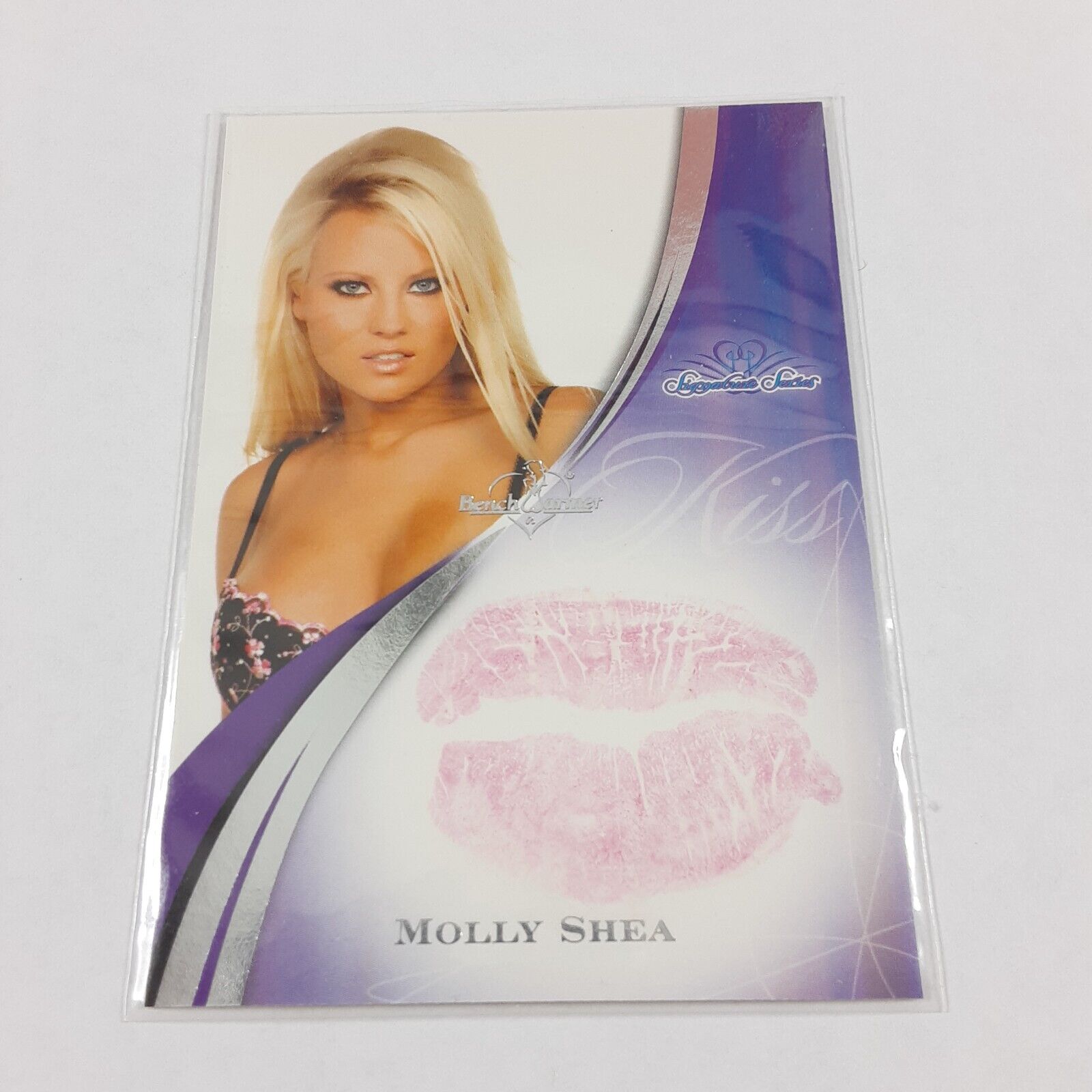 2008 Benchwarmer Signature Series Molly Shea Kiss Card #2