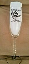 Third U.S. Army Stemware Glass 80 Years of Dedicated Service Rare Piece  picture
