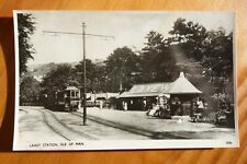 Laxey Station, Isle of Man real photo postcard picture
