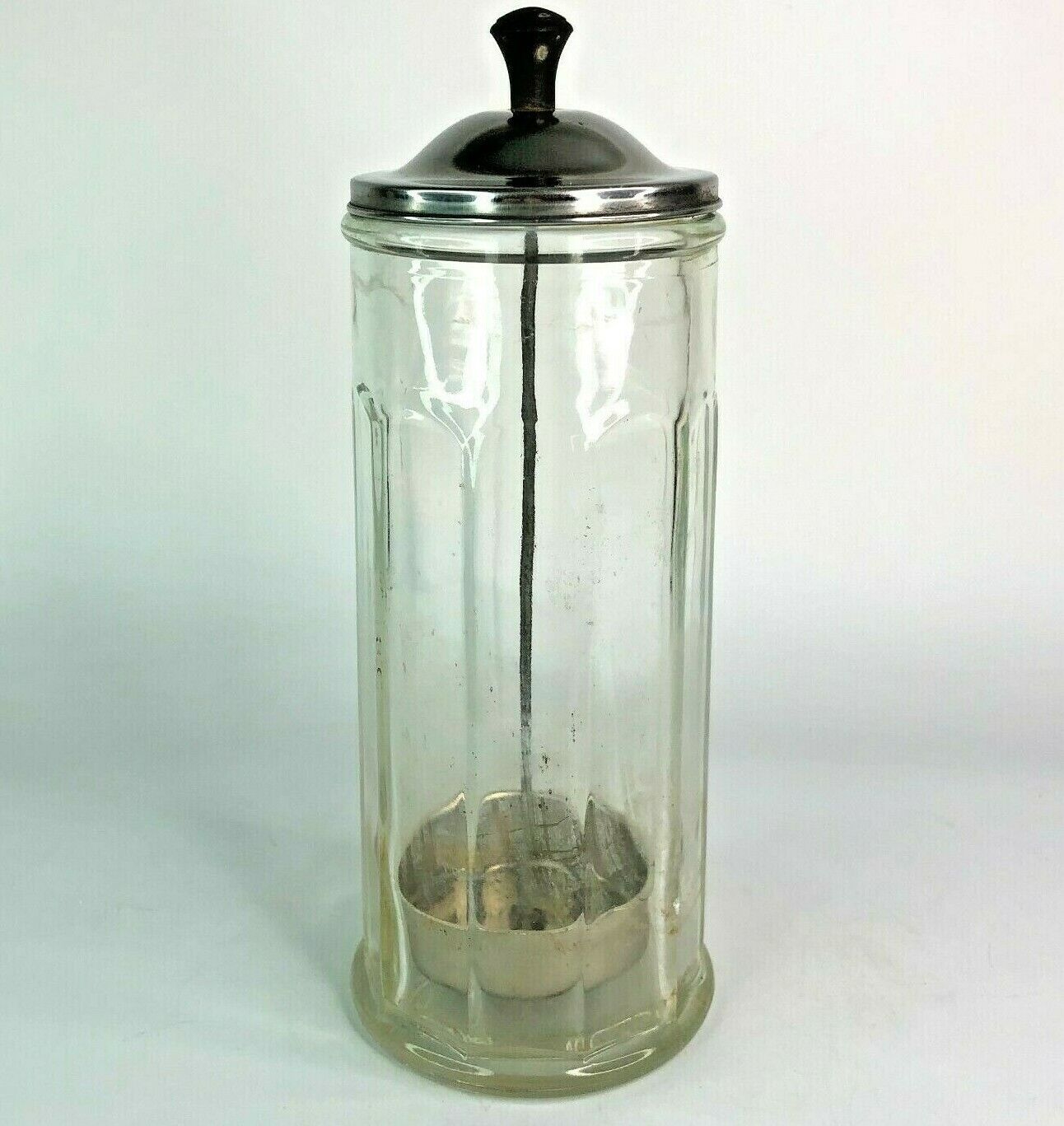 Vintage Bloomfield Industries Chicago - Glass Straw Dispenser - 11.25\