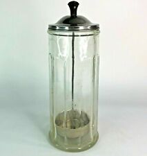 Vintage Bloomfield Industries Chicago - Glass Straw Dispenser - 11.25