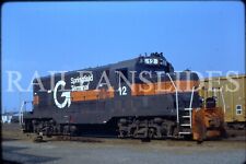 Original train slide GI Guilford, Springfield Terminal locomotive 12, 1987 picture