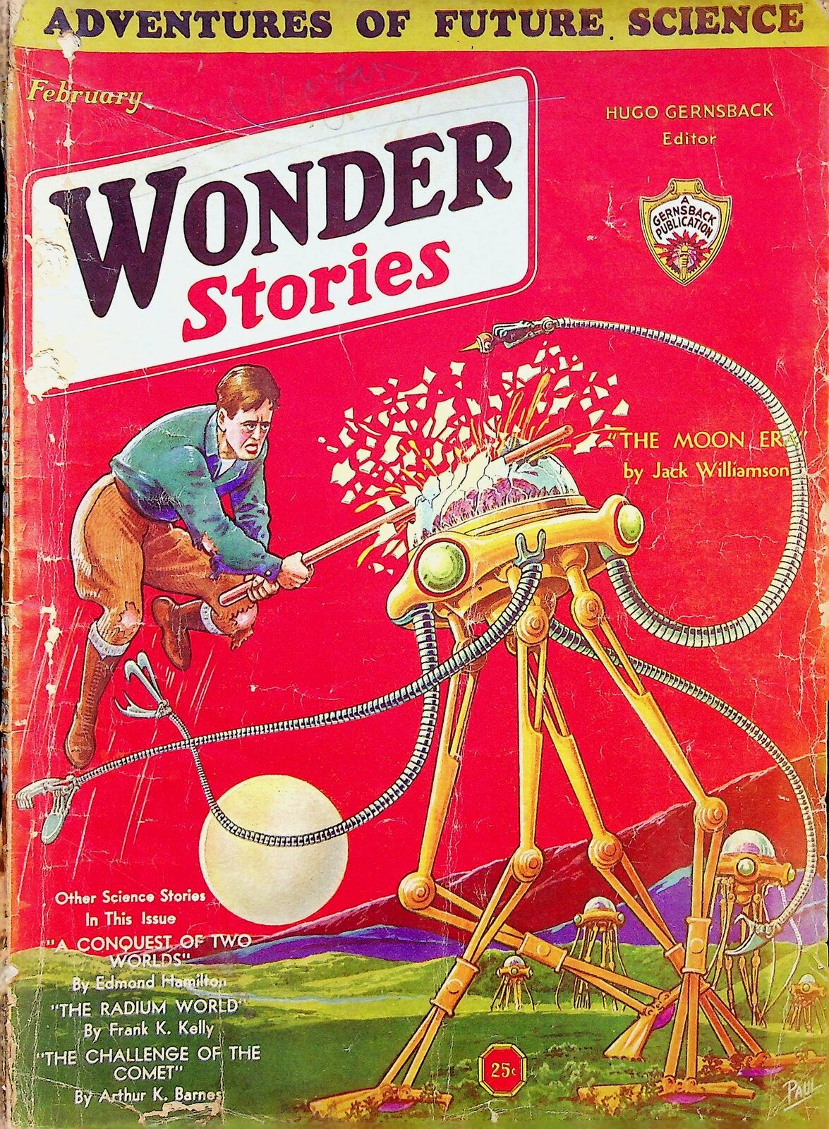Wonder Stories Pulp 1st Series Feb 1932 Vol. 3 #9 PR