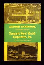 Somerset Rual Electric Cooperative Inc  MEMBER Handbook  NRECA   REC 1970's  PA  picture