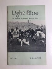 Light Blue Cambridge University Sport Magazine Booklet Lent 1960 Vintage Adverts picture