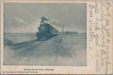 Postcard Railroad Going South from Alburgh Rutland Railroad 1907 picture