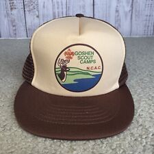 Vintage Goshen Scout Camps NCAC Snapback Mesh Trucker Hat Cap Boy Scouts picture