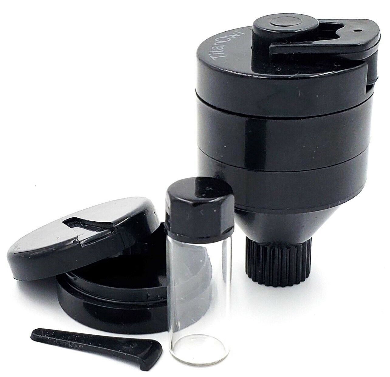 Plastic Funnel Grinder Spice Hand Mill Dia 1.6 inch by TitanOwl
