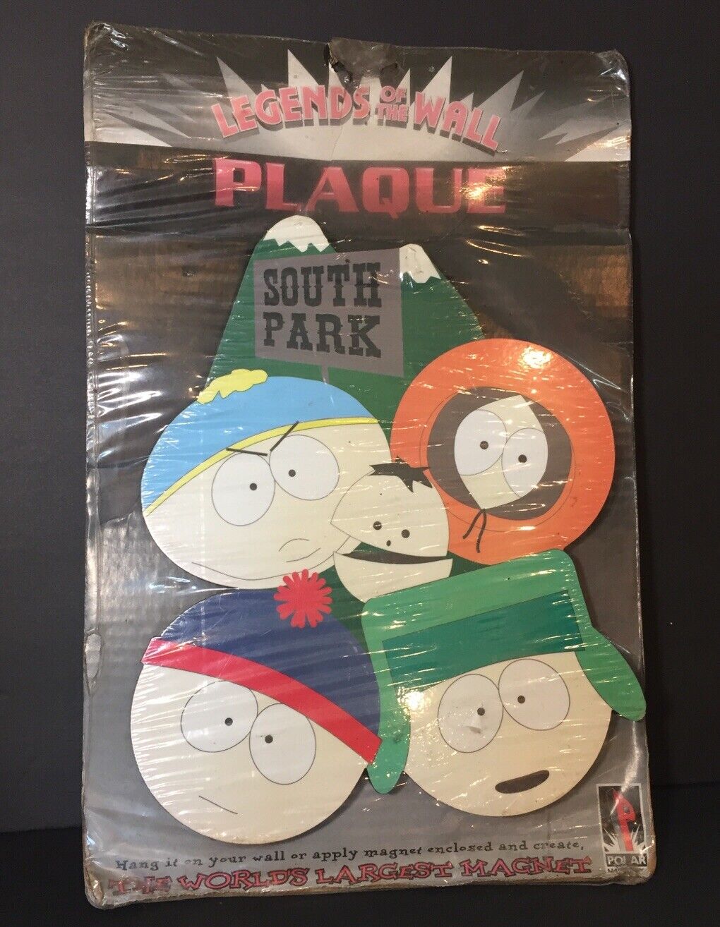 South Park 1997 Vintage Group With Ike Legends Of The Wall Plaque Factory Sealed