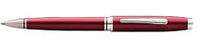 Cross Coventry Pen Red Lacquer & Chrome Trim Ballpoint Pen #AT0662-10 New In Box picture