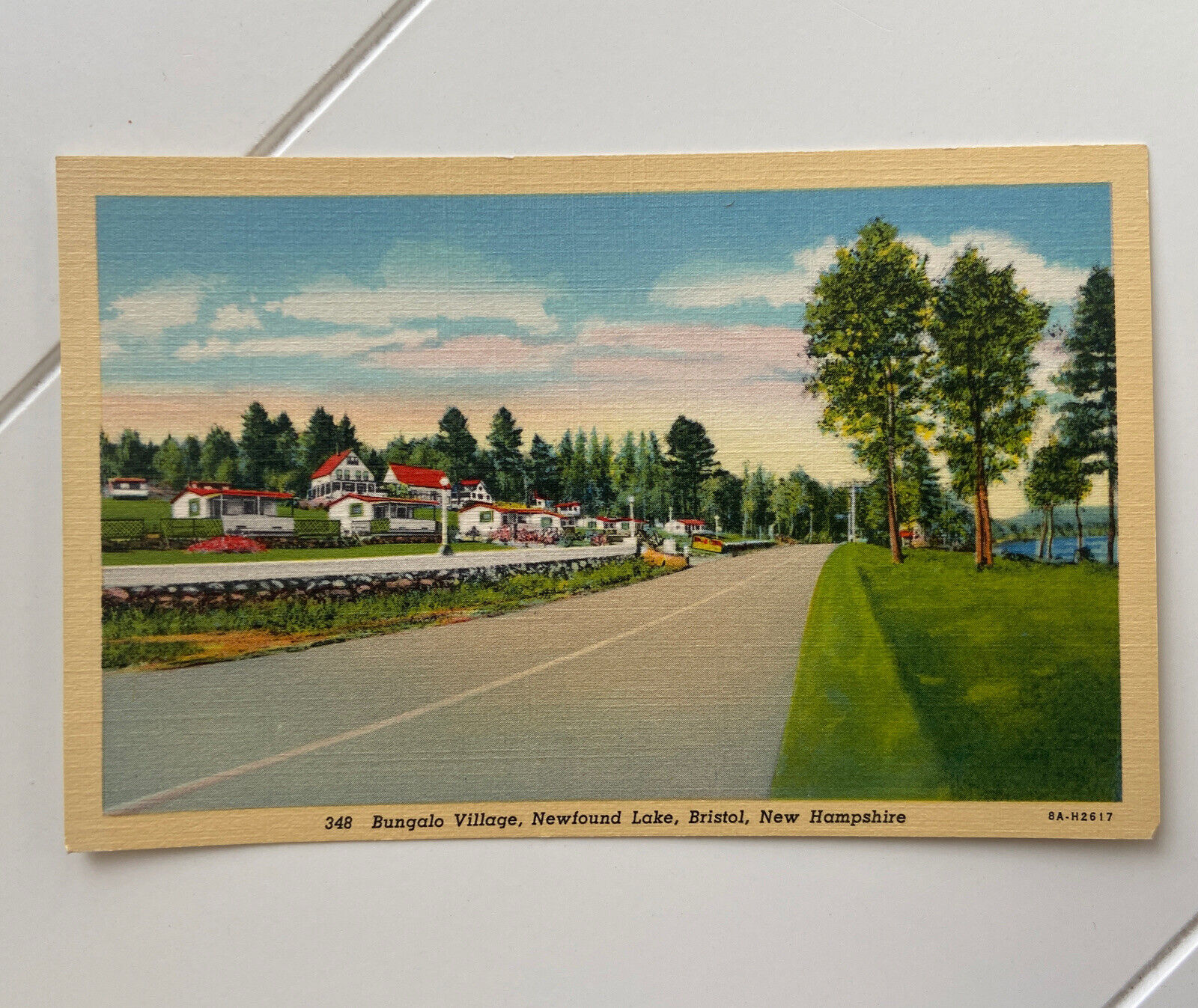 Bungalo Village Newfound Lake Bristol New Hampshire Vintage Postcard