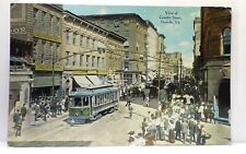 Granby St with Street Car Norfolk VA Divided Back Postcard Not Posted EX-NM picture