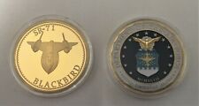USAF Air Force SR-71 Blackbird Lockheed Martin Challenge Coin #3 (Skunk Works) picture
