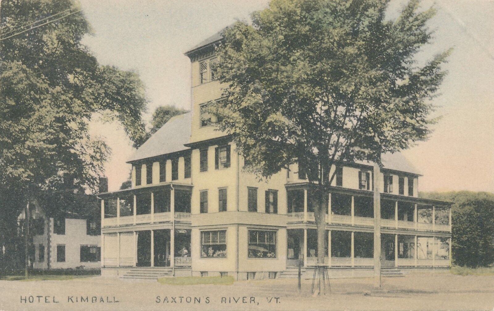 SAXTONS RIVER VT – Hotel Kimball - 1909