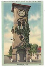 Bakersfield California c1944 Clock Tower, Chester Avenue and 17th Street picture