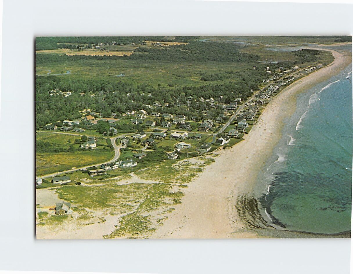 Postcard Aerial View of Drakes Island Near Wells Maine USA