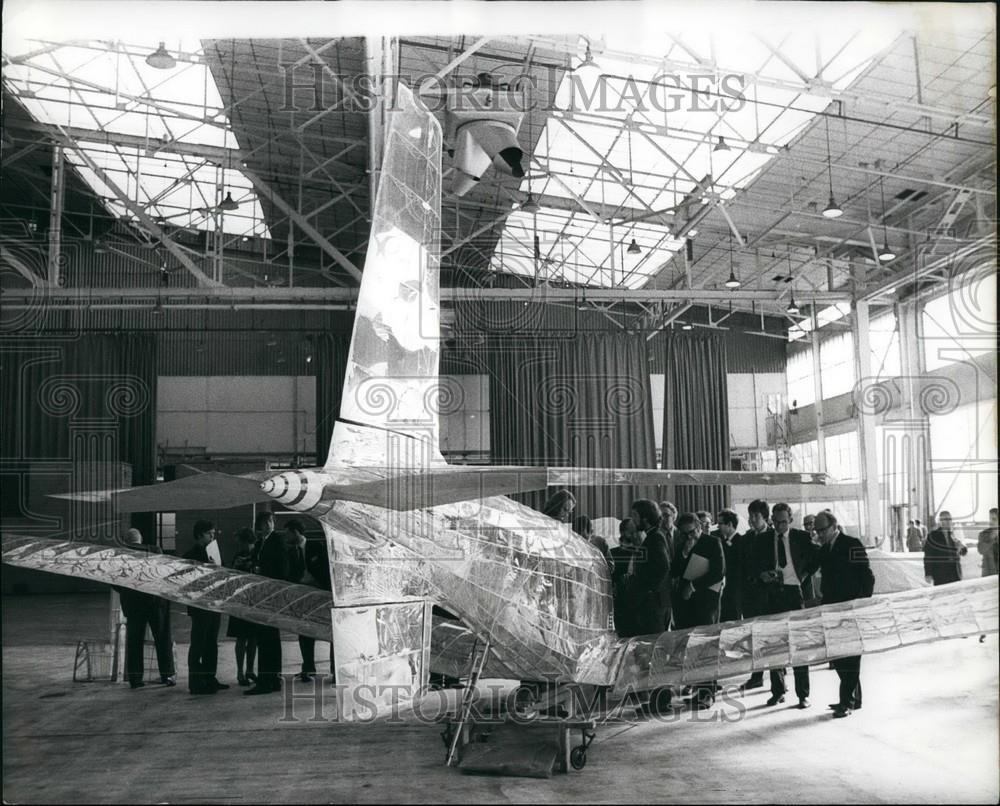1971 Press Photo Weybridge Man Powered Aircraft/British Aircraft Corporation