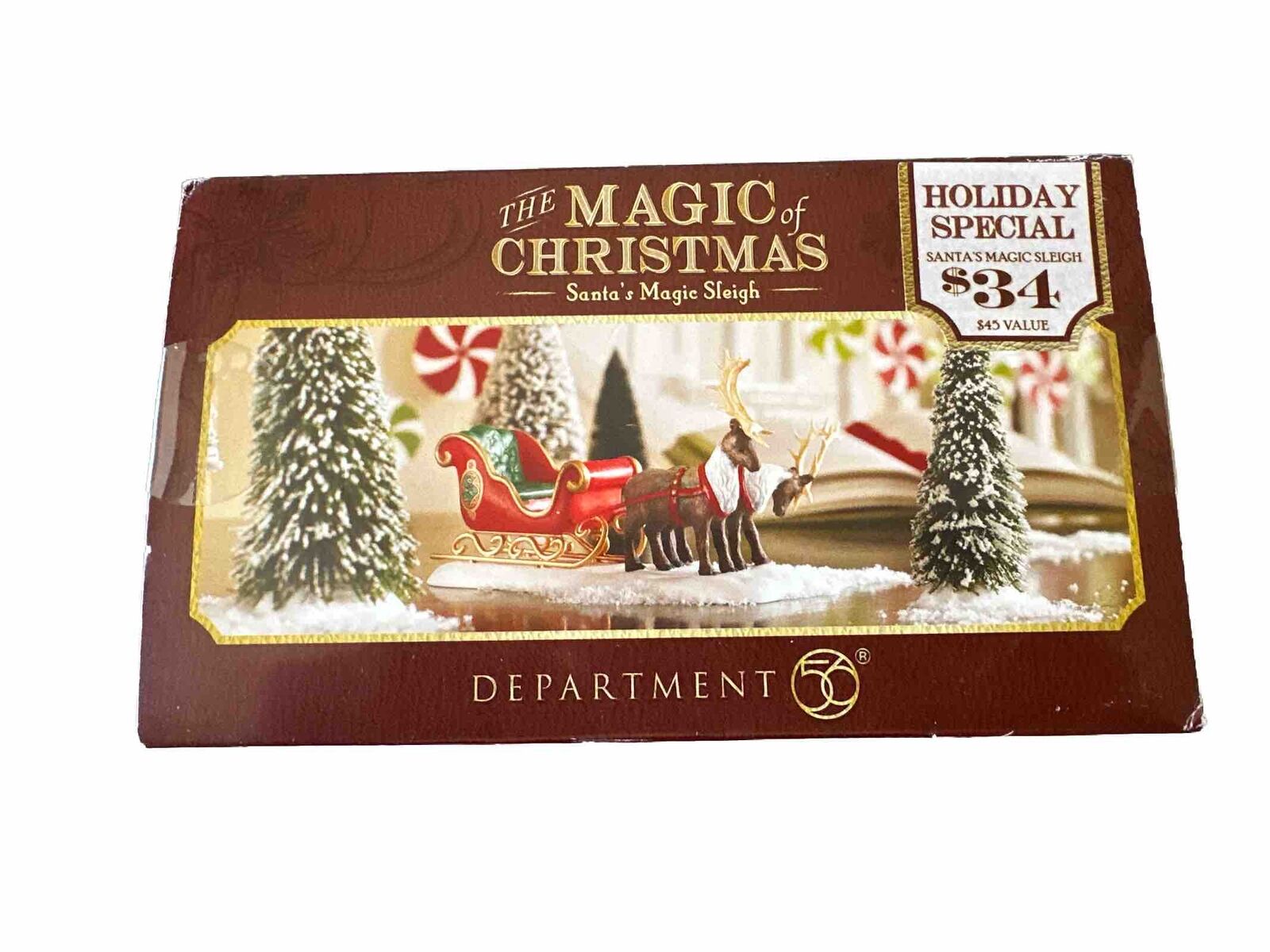 Dept 56 Santa\'s Magic Sleigh #4042422 The Magic of Christmas Snow Village