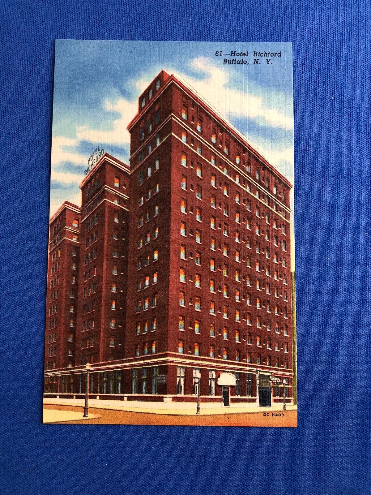 Vintage Postcard..Hotel Richford, Buffalo NY