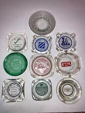 Vintage Ashtray Lot (10) Ramada Inn Ft Benning Piccadilly Poor Reds BBQ King Gas picture