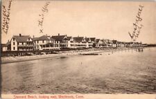 Antique Stannard Beach Looking East Westbrook CT Connecticut Postcard Neidlinger picture