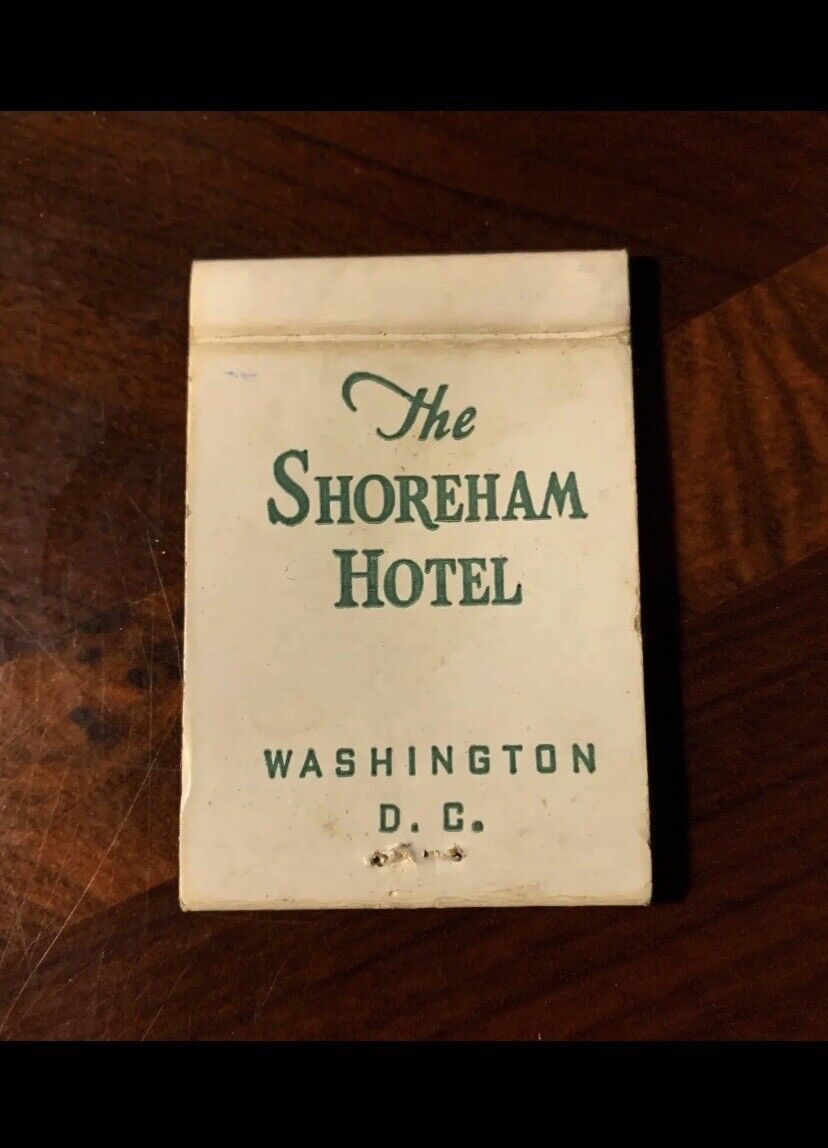The Shoreham Hotel Washington DC Palladian Room Historic Matchbook Cover ~