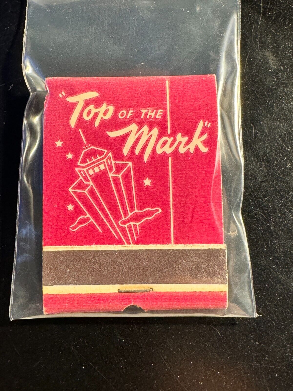 MATCHBOOK - TOP OF THE MARK - HOTEL MARK HOPKINS - SAN FRANCISCO, CA - UNSTRUCK