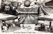 Real Photo Postcard Bill Bolick's Bowling Ball Alley in Danville Illinois~127606 picture