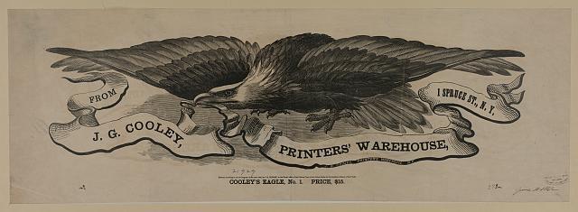 Photo:Cooley's eagle,no. 1. Price,$15