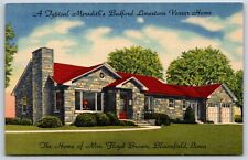 Postcard Bedford Indiana Limestone Veneer Linen Advertising, Bloomfield, Iowa picture