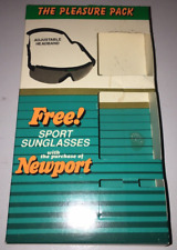 New Newport cigarette sport sunglasses with adjustable headband vintage picture