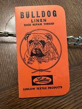 1961 BULLDOG Linen Ludlow Textile Products Needham Heights Mass Dog Notebook picture