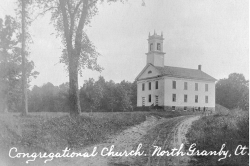 Congressional Church North Granby Connecticut CT Reprint