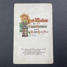 Antique 1911 Christmas Postcard Wallingford Connecticut Stamp Leite Family V2457 picture
