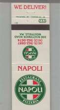 Matchbook Cover - Pizza Place Napoli Pizzeria Westfield, MA picture