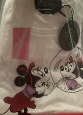 Disney Kate Spade Minnie Mouse White Cotton Tee Shirt. Size Med. NEW picture