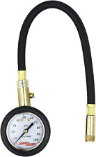 by Milton Dial Tire Pressure Gauge with Straight Air Chuck and 11 In. Braided Ho picture