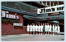 HUNTINGTON, West Virginia WV ~ Waitresses JIM'S STEAK & SPAGHETTI HOUSE Postcard picture