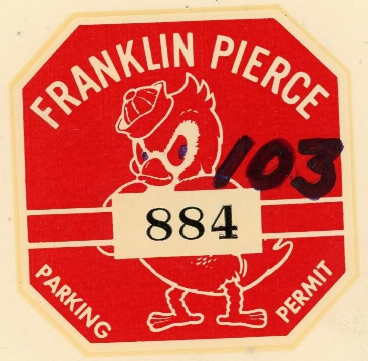 Vintage Franklin Pierce Highschool Parking Permit Water Decal Tacoma Wa 1960s