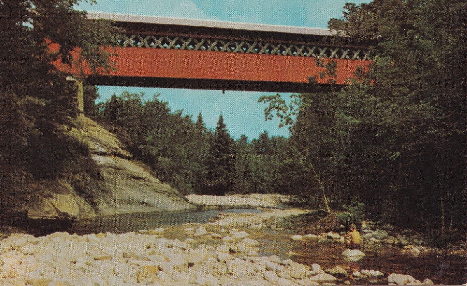 Vintage Postcard Chiselville Covered Bridge Arlington Vermont