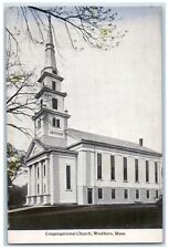 Congregational Church Westford Massachusetts MA Unposted Antique Postcard picture