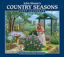 JOHN SLOANE'S COUNTRY SEASONS - 2023 DELUXE WALL CALENDAR - BRAND NEW 872274 picture