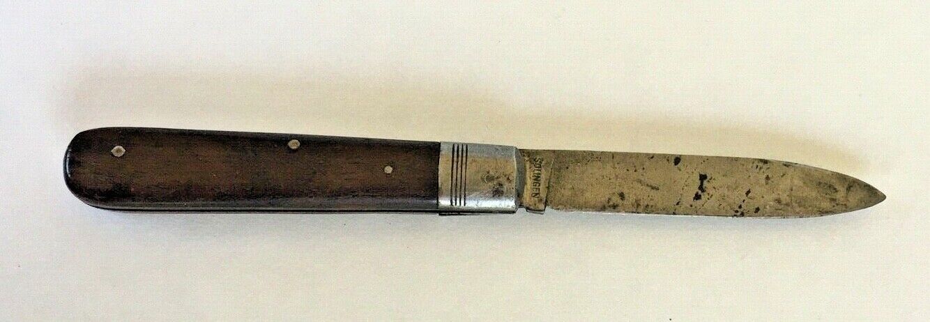 Kuffmann Germany Knife, Solingen, Single 3 5/8 in blade, Powell River Alberni