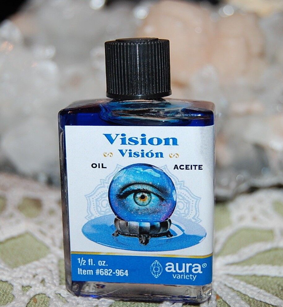 Vision Oil (1) 4DRMs  Magical Oil Psychic, Insight, Mediums, Wicca, Santeria,
