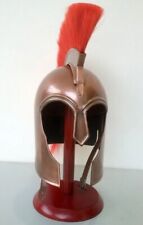 Achilles Troy Helmet Greek Adult Size Medieval Armor Red Plume Medieval Trojan picture