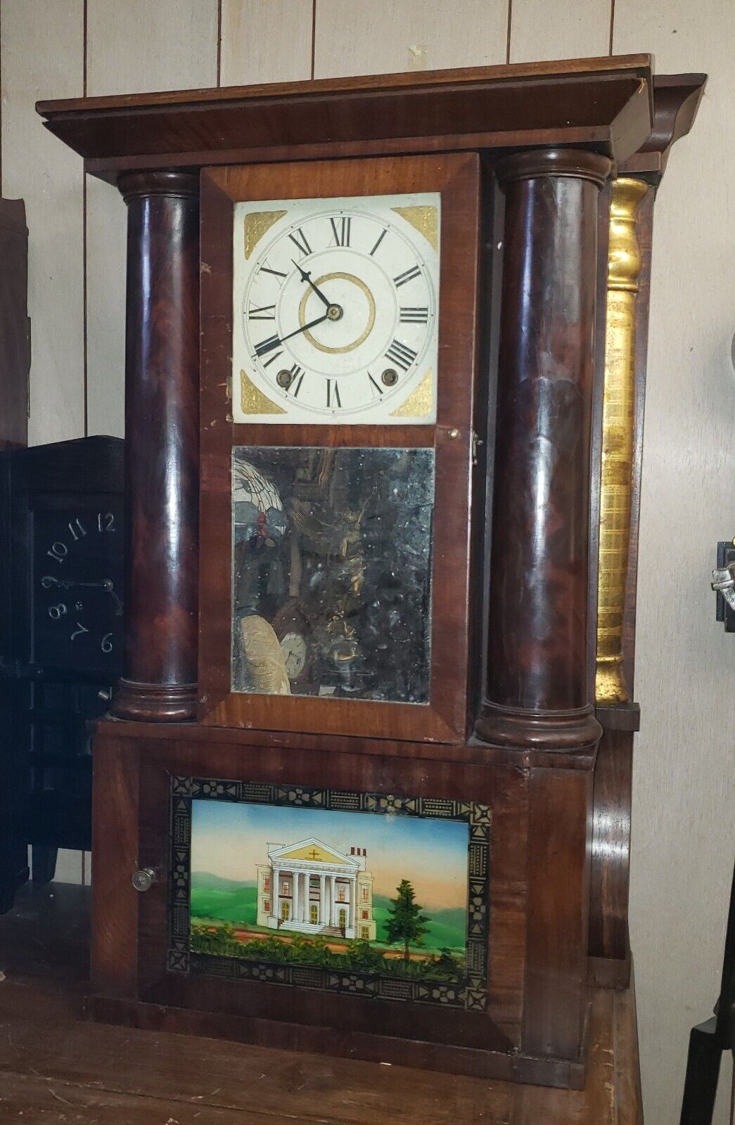 Chittenden Wood Works Hollow Column Clock, 