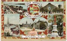 Halifax Best Wishes Multiview 1910 CANADA  picture