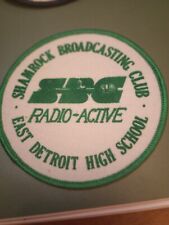 Vintage East Detroit High School Shamrock Broadcasting Club Patch picture